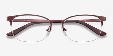 Burgundy Cornet -  Métal Lunettes de vue