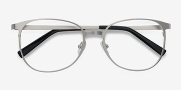 Argenté Twisted -  Métal Lunettes de vue