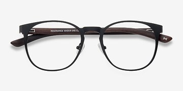 Charcoal and Walnut Resonance -  Bois mixte Lunettes de vue