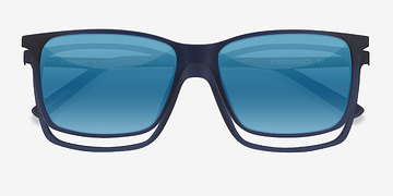 Bleu marine  Vermont Clip-On -  Plastique Lunettes de vue