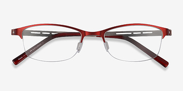 Rouge Pearl -  Coloré Métal Lunettes de vue
