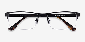 Noir Travis -  Métal Lunettes de vue