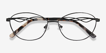 Noir Helix -  Vintage Métal Lunettes de vue