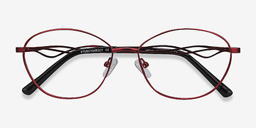 Rouge Helix -  Vintage Métal Lunettes de vue