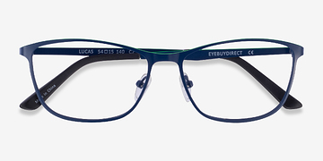 Navy Green Lucas -  Métal Lunettes de vue