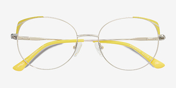 Light Gold Yellow Rosewood -  Métal Lunettes de vue
