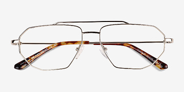 Shiny Gold Spotty Tortoise Foxtrot -  Métal Lunettes de vue