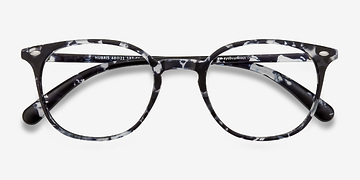 Black Floral Hubris -  Légèreté Plastique Lunettes de vue