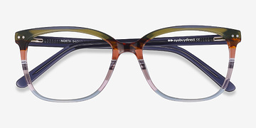 Green Striped North -  Mode Acétate Lunettes de vue