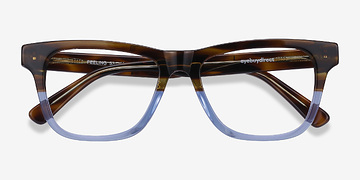 Brown Blue Feeling -  Acétate Lunettes de vue