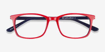 Red & Navy July -  Coloré Acétate Lunettes de vue