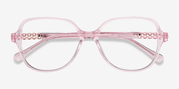 Clear Pink Precious -  Coloré Acétate Lunettes de vue
