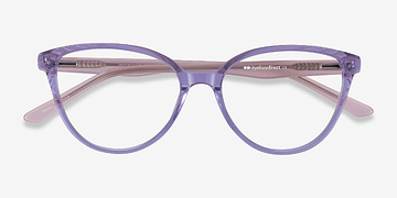 Clear Purple Pink Wonder -  Coloré Acétate Lunettes de vue