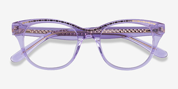 Clear Purple Gold Arcady -  Acétate Lunettes de vue