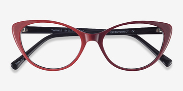 Rouge Twinkle -  Acétate Lunettes de vue