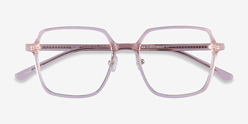 Clear Pink Modern -  Acétate Lunettes de vue