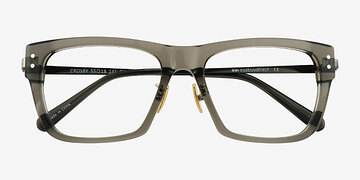 Clear Gray Gunmetal Crosby -  Métal Lunettes de vue