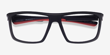 Black Red Cast -  Plastique Lunettes de vue