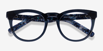 Cear Blue Floral Lush -  Acétate Lunettes de vue
