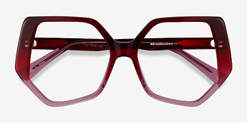Burgundy Clear Feliz -  Acétate Lunettes de vue