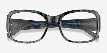 Green Floral Viola -  Acétate Lunettes de vue