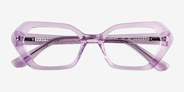 Crystal Mauve Lucille -  Acétate Lunettes de vue