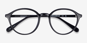 Noir Grommet -  Plastique Lunettes de vue