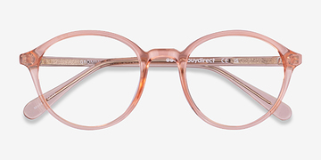 Clear Champagne Grommet -  Plastique Lunettes de vue