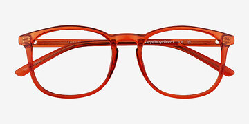 Clear Orange Larkin -  Plastique Lunettes de vue