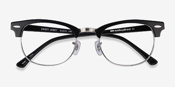 Black Silver Sweet Janet -  Mode Acetate, Metal Lunettes de vue