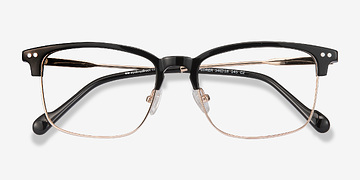 Noir Explorer -  Vintage Acetate, Metal Lunettes de vue