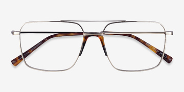 Silver Tortoise Matt -  Métal Lunettes de vue