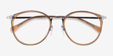 Clear Brown Silver Light -  Métal Lunettes de vue