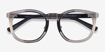 Argenté Wright -  Métal Lunettes de vue