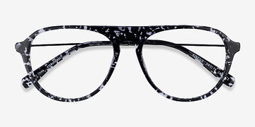 Clear Black Floral Kinesis -  Métal Lunettes de vue