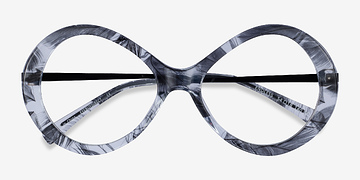 Black Striped Endless -  Métal Lunettes de vue