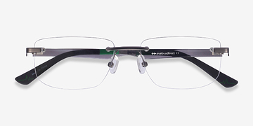 Matte Gunmetal Turbine -  Plastique Lunettes de vue
