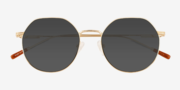 Matte Gold Steve -  Métal Lunettes de soleil
