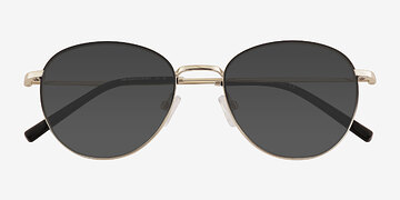 Gradient Black Gold Aiden -  Métal Lunettes de soleil