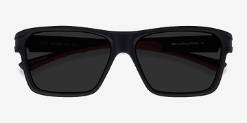 Black & Red Win -  Plastique Lunettes de soleil