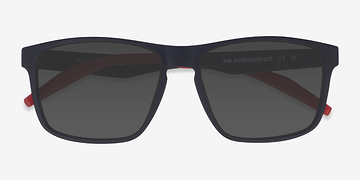 Noir Oates -  Plastique Lunettes de soleil