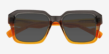 Gray Orange Fenix -  Acétate Lunettes de soleil