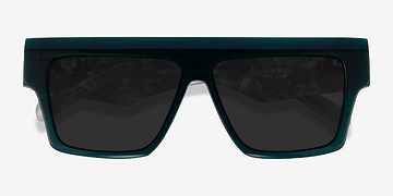 Dark Green Gray Starship -  Acétate Lunettes de soleil