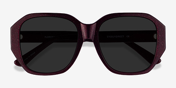 Shiny Burgundy Florence -  Acétate Lunettes de soleil