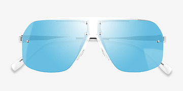 Clear Blue Chroma -  Métal Lunettes de soleil