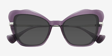 Violet Glasswing -  Métal Lunettes de soleil