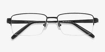 Noir Aron -  Légèreté Titanium Lunettes de vue