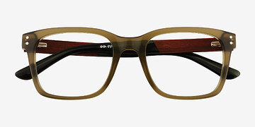 Vert Sumac -  Bois mixte Lunettes de vue