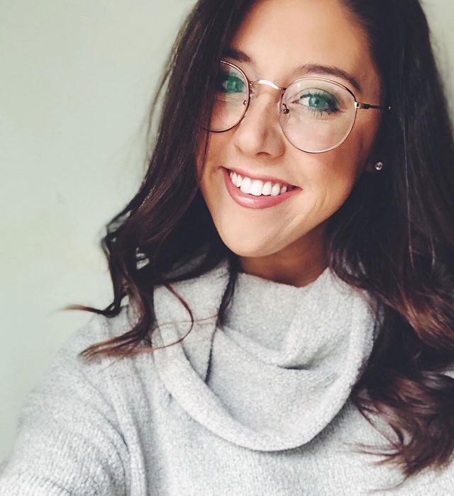 Brown Golden-Round-Eyeglasses for Women