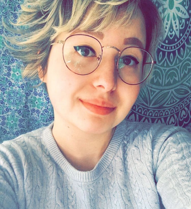 Brown Golden-Round-Eyeglasses for Women